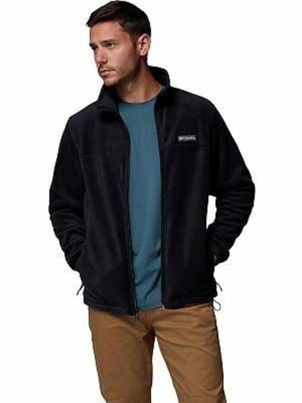 NWT Columbia Men's Granite Mountain Fleece Jacket Size S, Black.